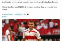爱游戏体育首页-德天空：利兹联、诺丁汉森林有意德米洛维奇，斯图加特希望留住他