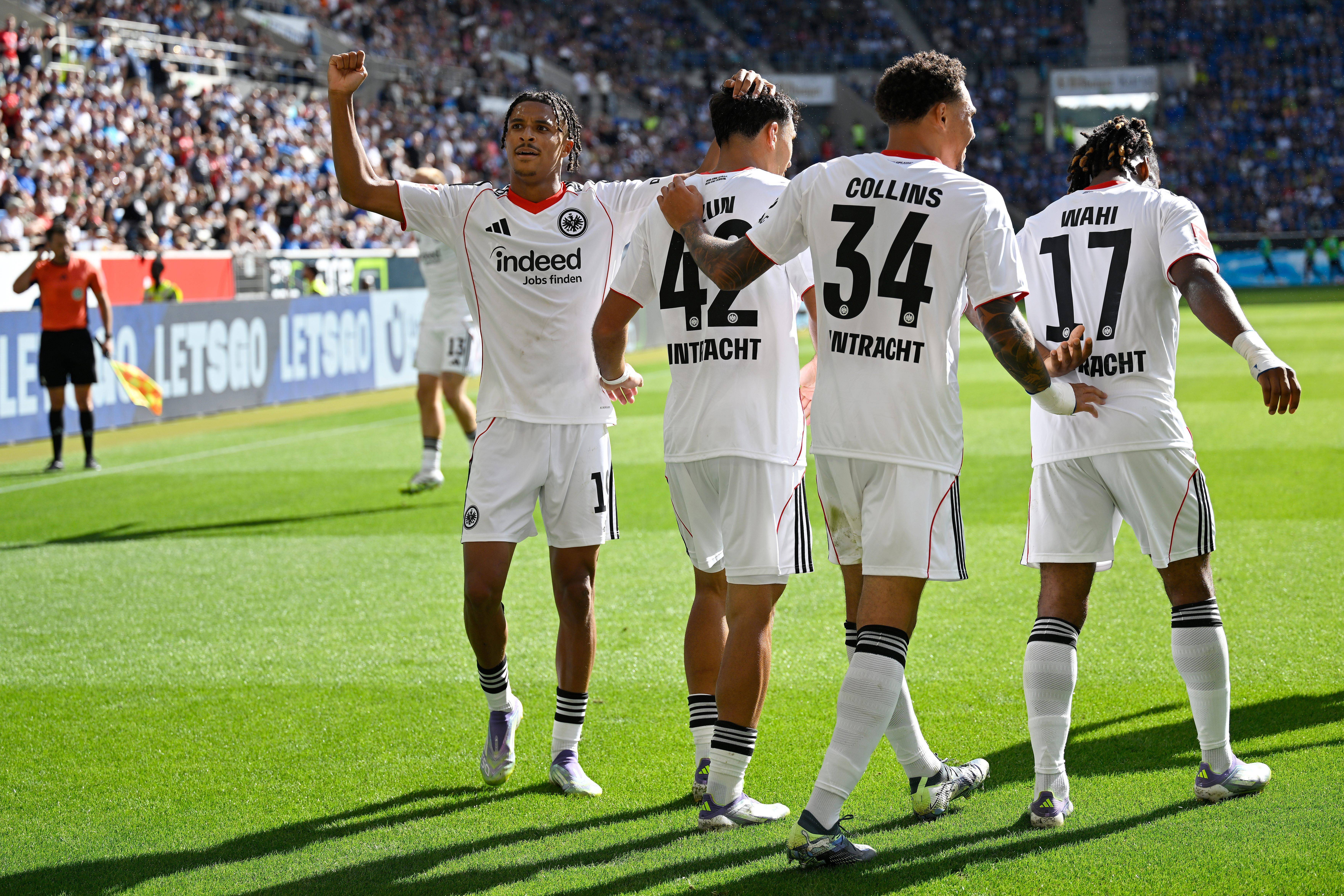 （体育）足球——德甲：法兰克福胜霍芬海姆