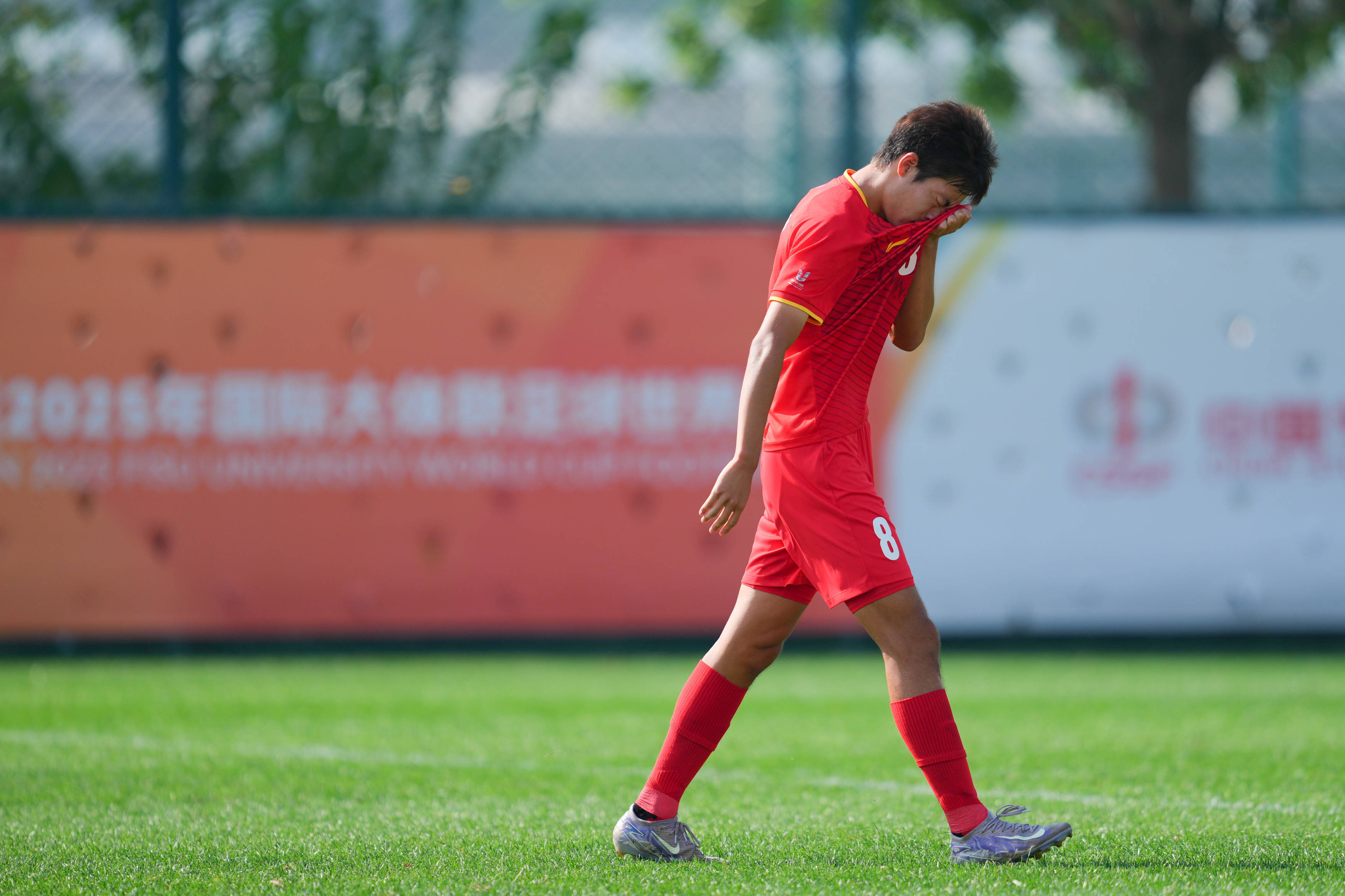 （体育）足球——国际大体联足球世界杯排位赛：北京航空航天大学队不敌拉蒙鲁尔大学队